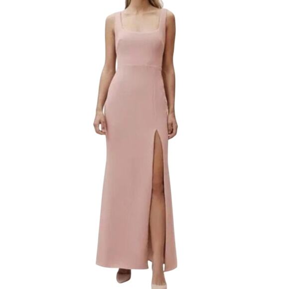 NWT BHLDN Anthropologie Plus Adena Square Neck Bridesmaid Maxi Dress - Picture 1 of 10